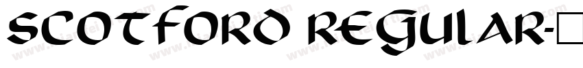 Scotford Regular字体转换